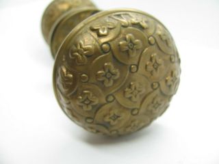 Authentic Victorian Ornamental Bronze " Madras " Patterned Doorknob