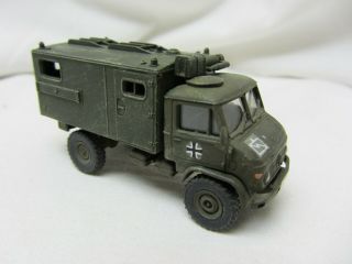 Roco Minitanks 665 German Army Unimog S 404 4x4 Truck With Radio Cabin Koffer