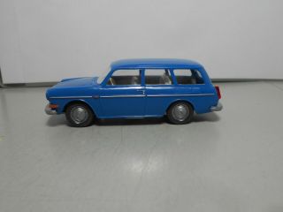 Wiking Made In Germany Vw Volkswagen 1600 Variant Blue Vintage Classic Car 1/43