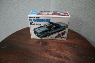 Mpc 1:25 1986 Chevy El Camino Ss With Trail Bike Model Kit