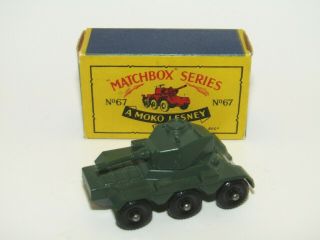 Matchbox Moko Lesney No 67a Saladin Armoured Car Vnmib B4 Box