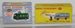 Meccano Dinky Toys 2 X Empty Boxes For 968 & 987 Bbc,  Abc Television