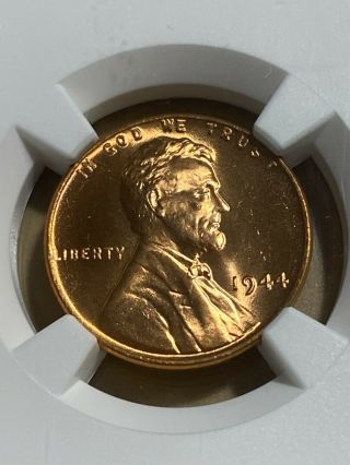 1944 Us Wheat Penny Graded Ms66rd By Ngc