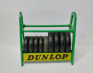 Vintage Dinky 786 Dunlop Tyre Rack & Tyres Issued 1960 - 66 Vgc