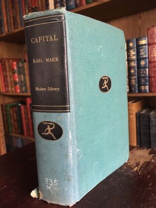 Capital By Karl Marx Antique Modern Library Edition 1906