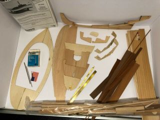 2 Midwest Products wood Boat kits 958 Fantail Launch II and 968 Sharpie Schooner 3