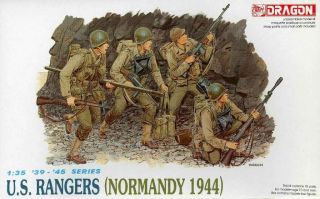 Dragon Dml 1:35 Us Rangers Normandy 1944 Plastic Figure Kit 6021u