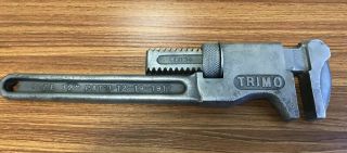 Antique Vintage Trimo Adjustable All Steel Monkey Wrench Usa