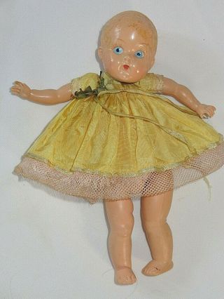 Vintage Vogue Ginny Doll With Painted Eyes Needs Re - Strung