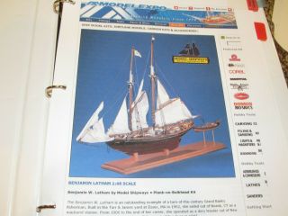 Model Shipways Benjamin W Latham Instruction Sheet Marine Ship Plans