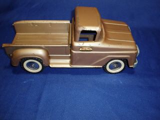 Vintage 1960 ' s Tonka Stepside Pickup Bronze/Tan in Very Good Shape 3