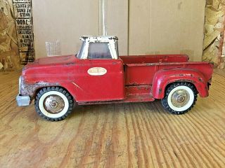Tonka 1960s Red & White Step Side Pickup Truck Or Restoration