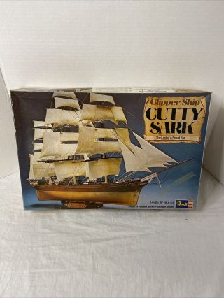 Clipper Ship Cutty Sark From 1975 By Revell In 1/220 Scale