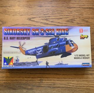 Lindberg Snap Fit 1/72 Sikorsky Sh - 3 Sea King [1997] Complete