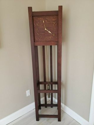 Mission Arts And Crafts Antique Clock