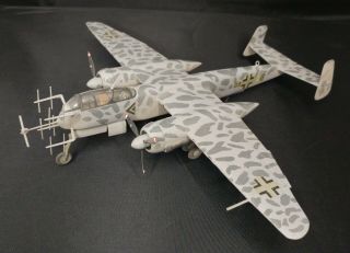 1:72 German Heinkel He - 219 Built / Painted / Decals Plastic Model Airplane