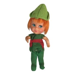 Vtg 60s Storybook Kiddles Peter Paniddle Little Kiddle Doll Mattel Peter Pan