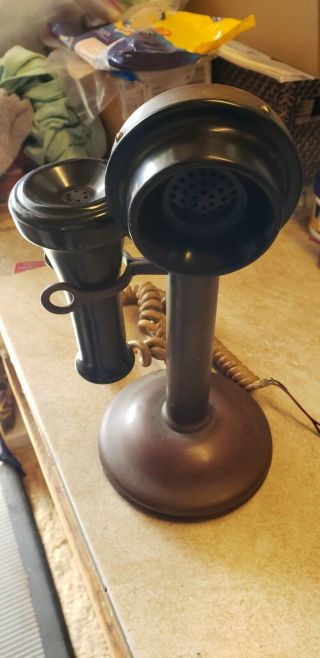 Antique Candlestick Phone Western Electric Company American Bell Telephone 1915