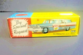 Corgi Toys 443 Plymouth U.  S.  Mail Empty Box Only Look For Collector