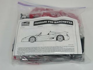 Revell Ferrari F50 Barchetta Sports Car Plastic Model Kit 1/24 7610 - Complete