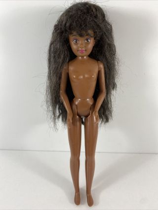 Barbie Crimp Skipper Doll Vintage 1987 Malaysia African American Black Rare 80s