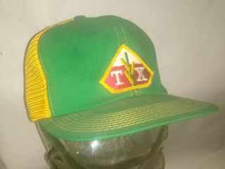 Vintage K Brand Productstx Seed Farm Mesh Trucker Hat Snapback Hat Cap Usa Made