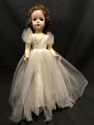 Vintage Madame Alexander 17 " Bride Doll - Margaret Face - Tagged Dress