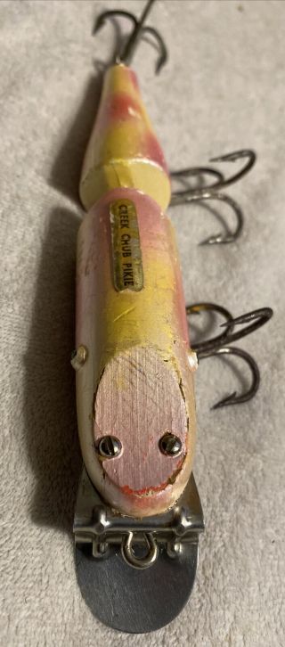 Vintage Creek Chub Jointed Pikie Minnow Antique Fishing Lure Special Order￼