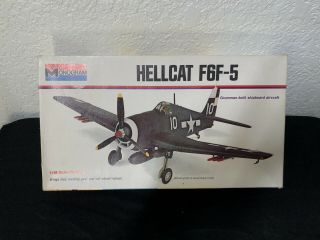 Monogram 1:48 Grumman Hellcat F6f - 5 Shipboard Aircraft 6832 [open Box]