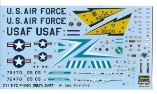 Hasegawa F - 106A Delta Dart in 1/72 00341 ST 3