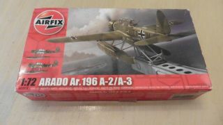Airfix 1/72 Arado Ar.  196 A - 2/a - 3 Float Plane Complete A02019