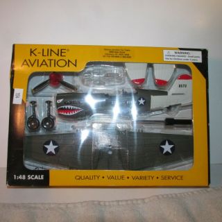 1/48 Scale K - Line Aviation K - 40225 Army Air Corps P40 Fighter Plane Model Kit