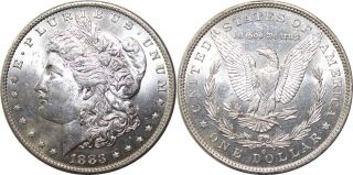 1883 - O Morgan Silver Dollar Choice Au 90 Silver U.  S.  Coin Qp89