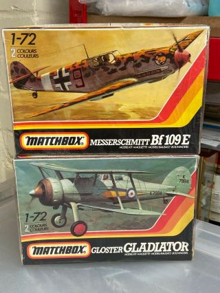 Matchbox 1/72 Gloster Gladiator & Messerschmitt Bf.  109e - 3/4, .