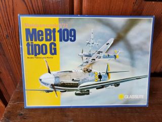 Glasslite 1:72 Me Bf 109 Tipo G Complete With Decals And Instructions