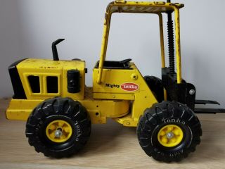 Vintage Mighty Tonka Forklift Truck Toy Fork Lift Metal 1970’s Toy Model 54752 2