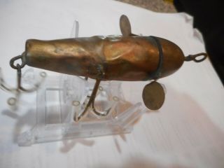 Mills/Snyder Success Spinner Antique Brass Lure c.  1903 Rotary Head 2