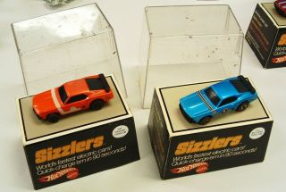 Hot Wheels Red Line Sizzlers Set Of 2 Mustang Boss 302 Vehicles With Boxes