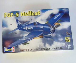 Revell F6f - 5 Hellcat Us Navy Ww2 Carrier Fighter 1:48