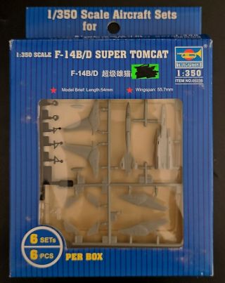 1/350 Trumpeter 06236: F - 14b/d Tomcat (6 Aircraft Kits)