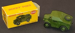 Vintage - Dinky Toys - No.  688 Field Artillery Tractor - Box -