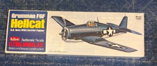 Guillows Flying Model Kit,  Grumman F6f Hellcat U.  S.  Navy Ww2 Fighter,  Kit 503