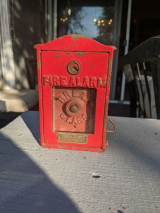 Antique Fire Alarm Pull Station Stanley