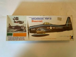 Vintage 1967 Grumman F8f - 2 Bearcat Airplane Model By Hawk