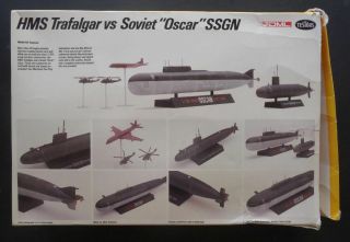 H.  M.  S.  Trafalgar VS Soviet Oscar Class Submerine 1/700 DML Testors Model Kit 903 2