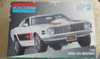 1991 Monogram 1/24 Scale Boss 429 Ford Mustang Model Kit