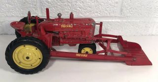 Vintage Carter Tru Scale M Tractor W Loader Farm Toy