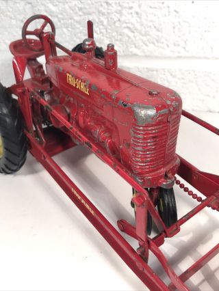 Vintage Carter Tru Scale M Tractor W Loader Farm Toy 3