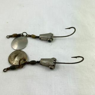 Vintage Al Foss " Little Egypt " Minnows - Two Different Over 100 Years Old