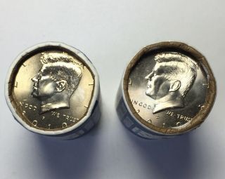 2010 Silver Kennedy Half Dollars P & D Two $10 Us Roll